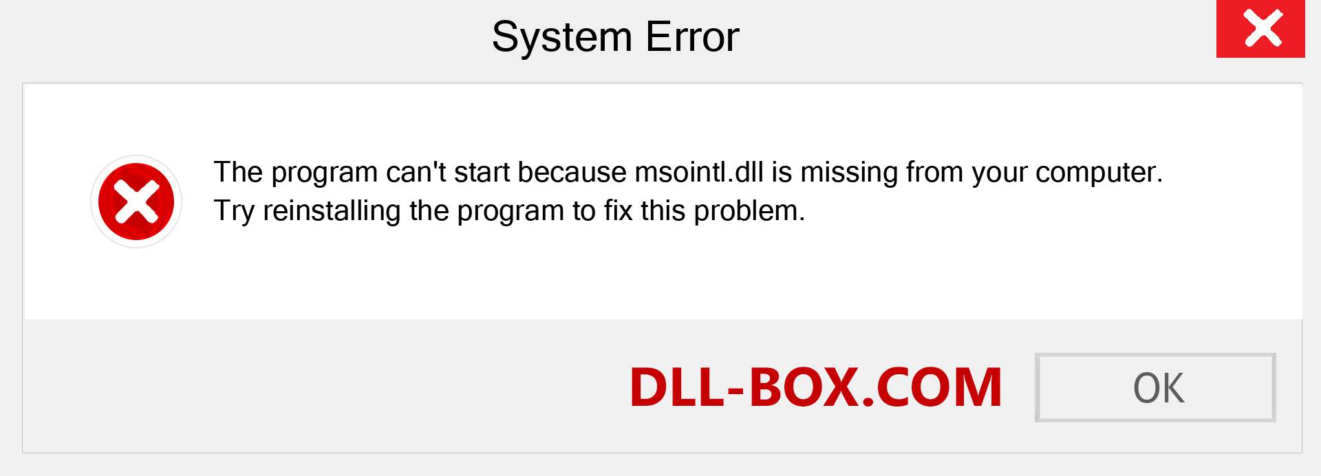  msointl.dll file is missing?. Download for Windows 7, 8, 10 - Fix  msointl dll Missing Error on Windows, photos, images