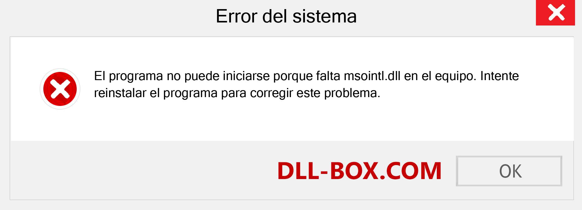 ¿Falta el archivo msointl.dll ?. Descargar para Windows 7, 8, 10 - Corregir msointl dll Missing Error en Windows, fotos, imágenes