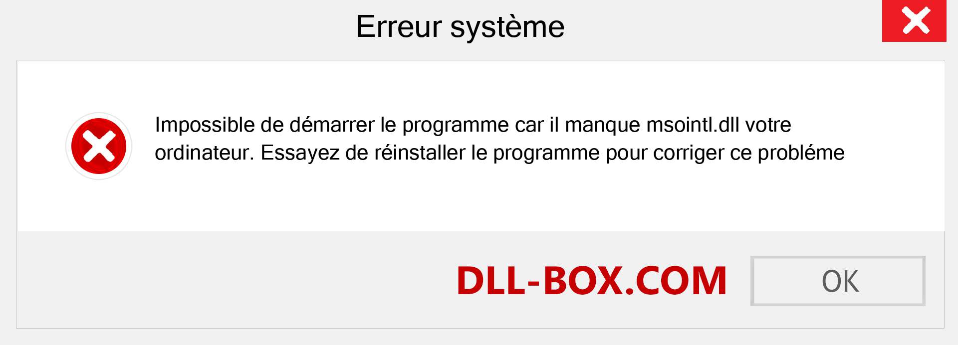 Le fichier msointl.dll est manquant ?. Télécharger pour Windows 7, 8, 10 - Correction de l'erreur manquante msointl dll sur Windows, photos, images